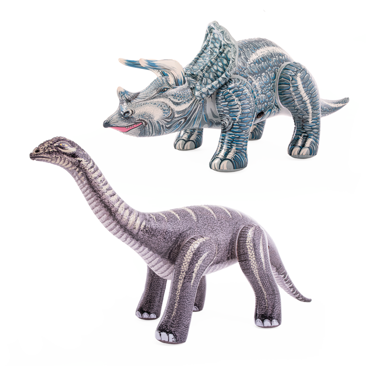 Dino géant | Tricératops & brontosaure | Intérieur & extérieur | INTEX
