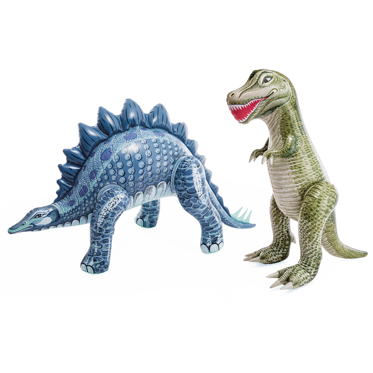 Dino géant | Tyrannosaure & stégosaure | Intérieur & extérieur | INTEX