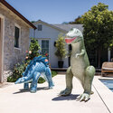 Dino géant | Tyrannosaure & stégosaure | Intérieur & extérieur | INTEX