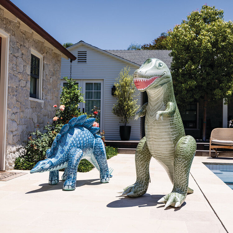 Dino géant | Tyrannosaure & stégosaure | Intérieur & extérieur | INTEX