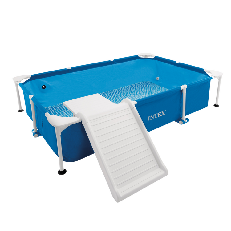  Kit piscine tubulaire pour animaux | Rectangulaire | Bleu | INTEX