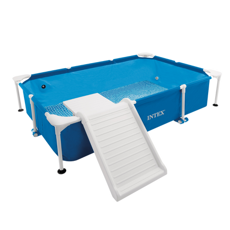  Kit piscine tubulaire pour animaux | Rectangulaire | Bleu | INTEX