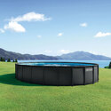 Piscine Ultra XTR ronde 7,32 x 1,32 m | Gris anthracite | INTEX