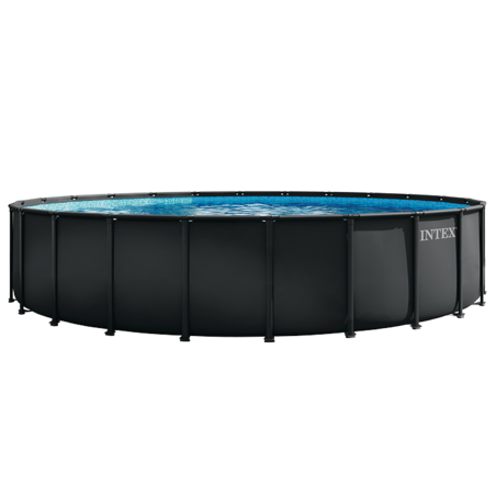 Piscine Ultra XTR ronde 7,32 x 1,32 m | Gris anthracite | INTEX