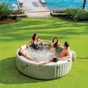 Spa gonflable 8 places Olive | Rond | Vert Olive | INTEX