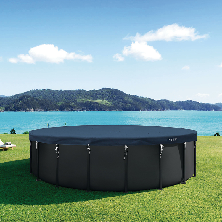 Bâche hiver | Pour piscine ronde 6,10 m | Bâche renforcée | INTEX