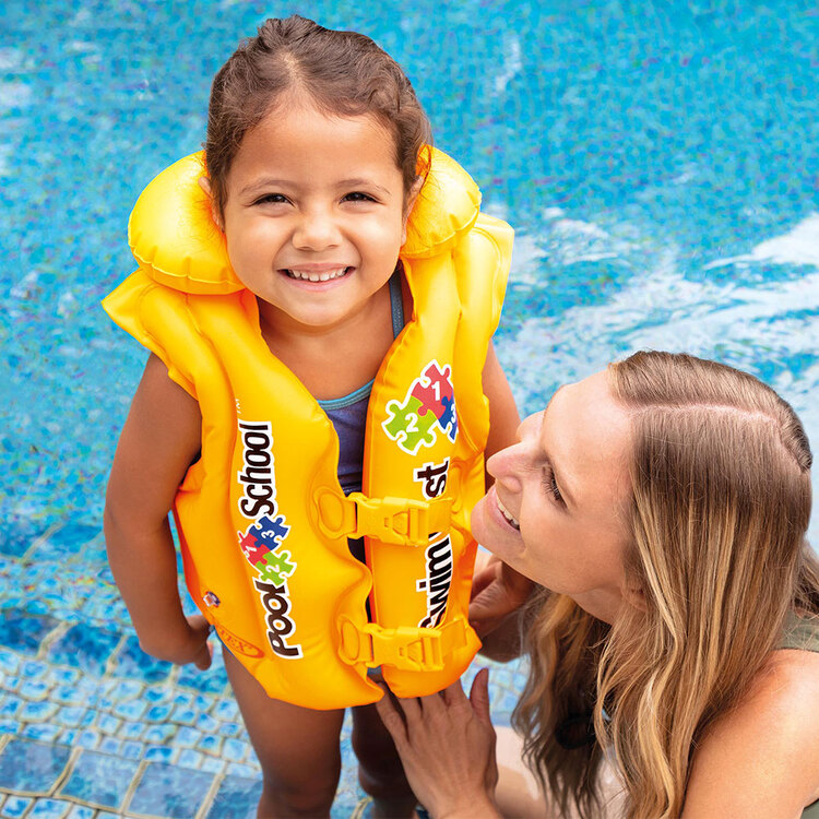 Gilet de natation gonflable pool school INTEX