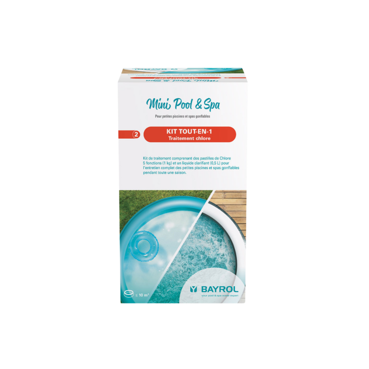 Chlore kit tout-en-1 Bayrol | Mini Pool & Spa | 1,5 kg | INTEX