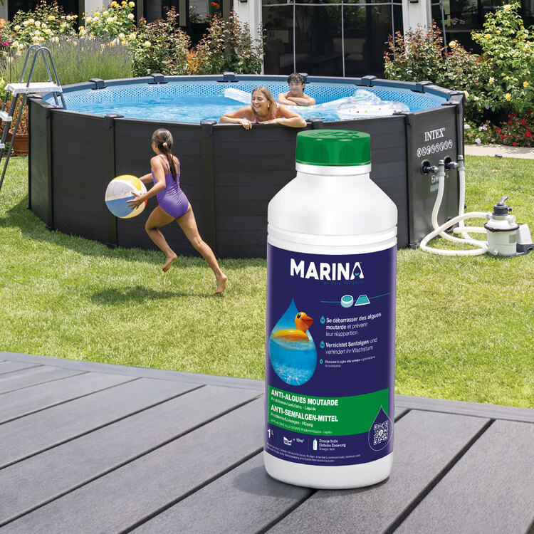 Anti-algues moutarde Marina | 1L | Entretien de l'eau | INTEX