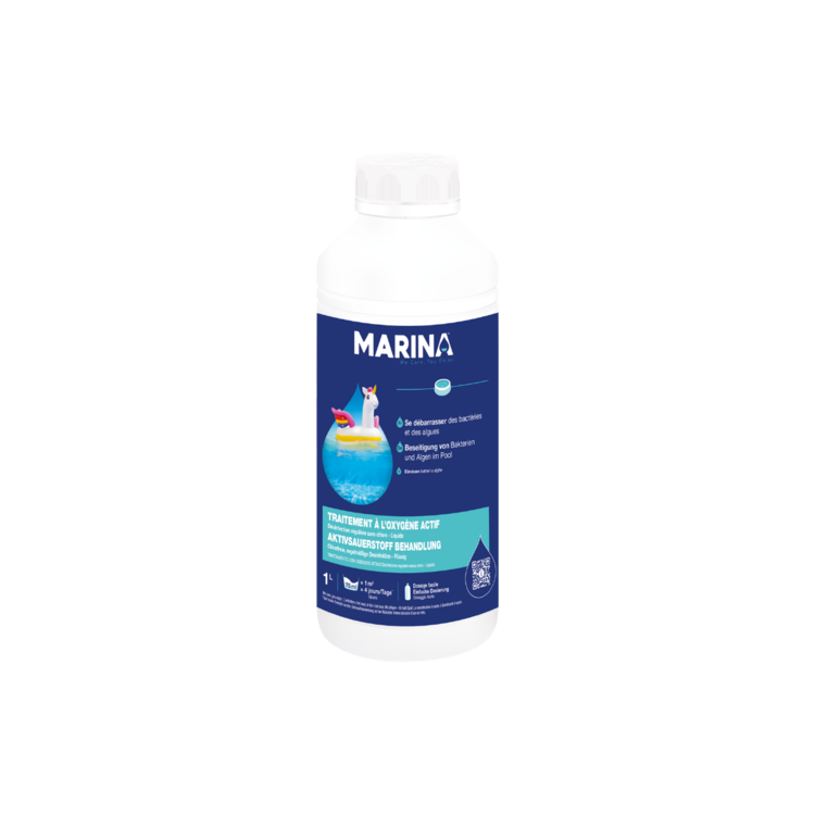 Traitement oxygène actif Marina | 1L | Pour petites piscines | INTEX