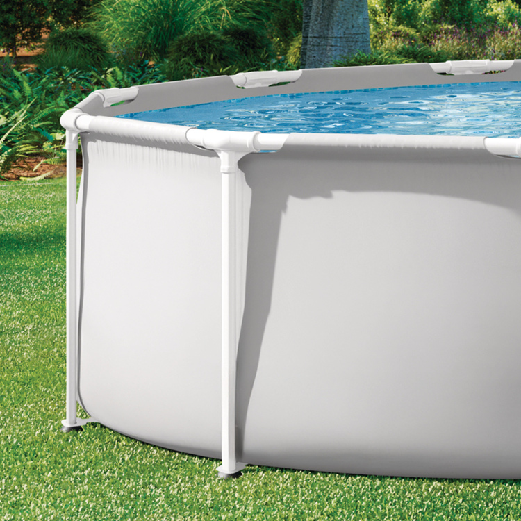 Piscine tubulaire prism frame | Ronde | 3,66 x 0,99 m | Gris | INTEX