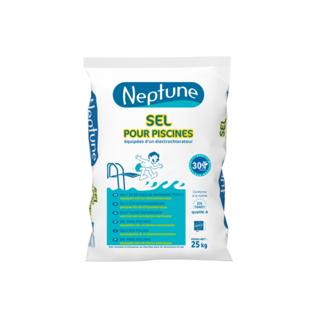 Pastilles de sel Neptune | Sac de 25 kg | Pour stérilisateurs | INTEX