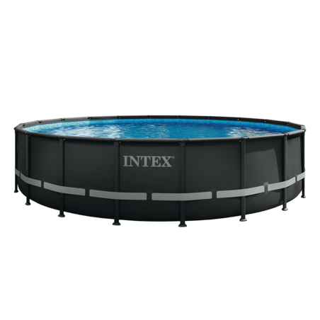 Piscine Ultra XTR ronde 6,10 x 1,22 m | Gris anthracite | INTEX