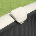 Spa gonflable 4 places Ardoise | Carré | Effet pierres grises | INTEX
