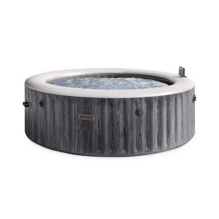 Spa gonflable 6 places Baltik | Rond | Effet bois cérusé | INTEX