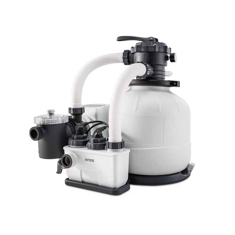 Combiné filtre à sable 6 m³/h + stérilisateur au sel QX2100 | INTEX