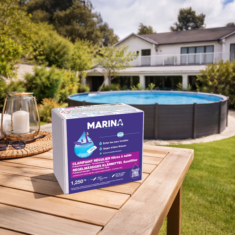9298652 Clarifiant régulier pour filtrations à sable 1,25 kg Marina