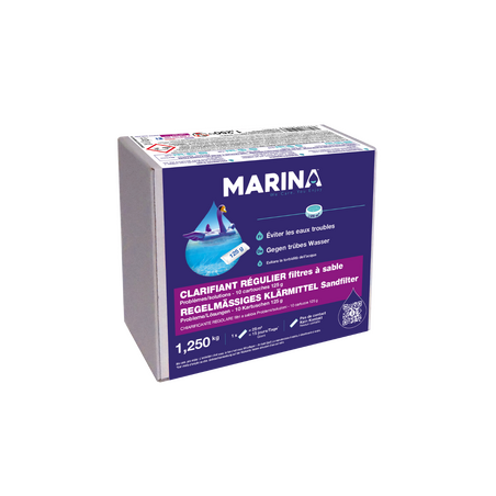 9298652 Clarifiant régulier pour filtrations à sable 1,25 kg Marina