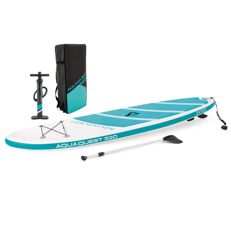 Paddle Aqua Quest 320 | 1 personne | Kit complet d'accessoires | INTEX