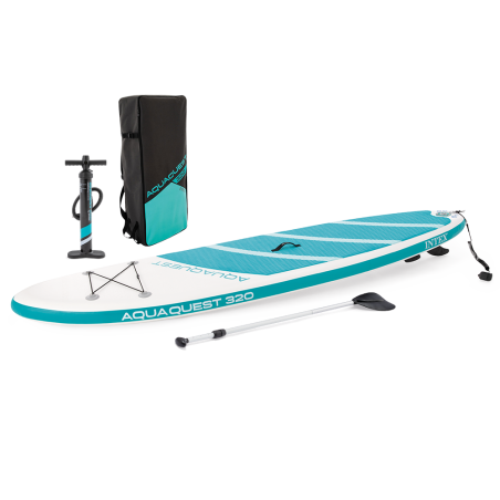 Paddle Aqua Quest 320 | 1 personne | Kit complet d'accessoires | INTEX