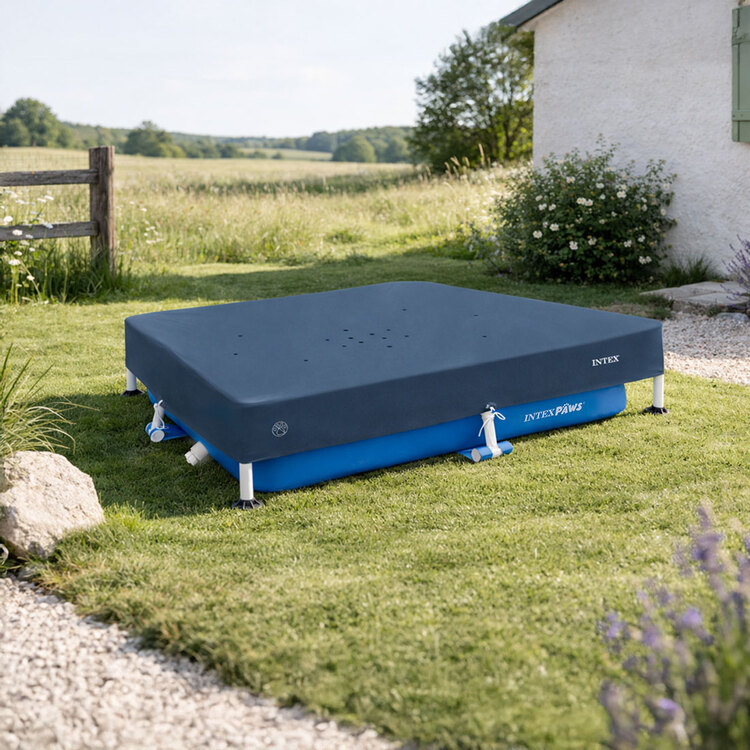 Bâche de protection | pour piscine animaux | 1,52 x 1,52 m | INTEX