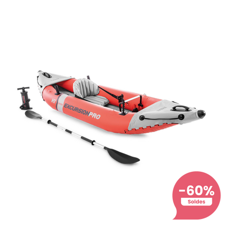 Kayak gonflable | Excursion Pro K1 | 1 place | Kit complet | INTEX