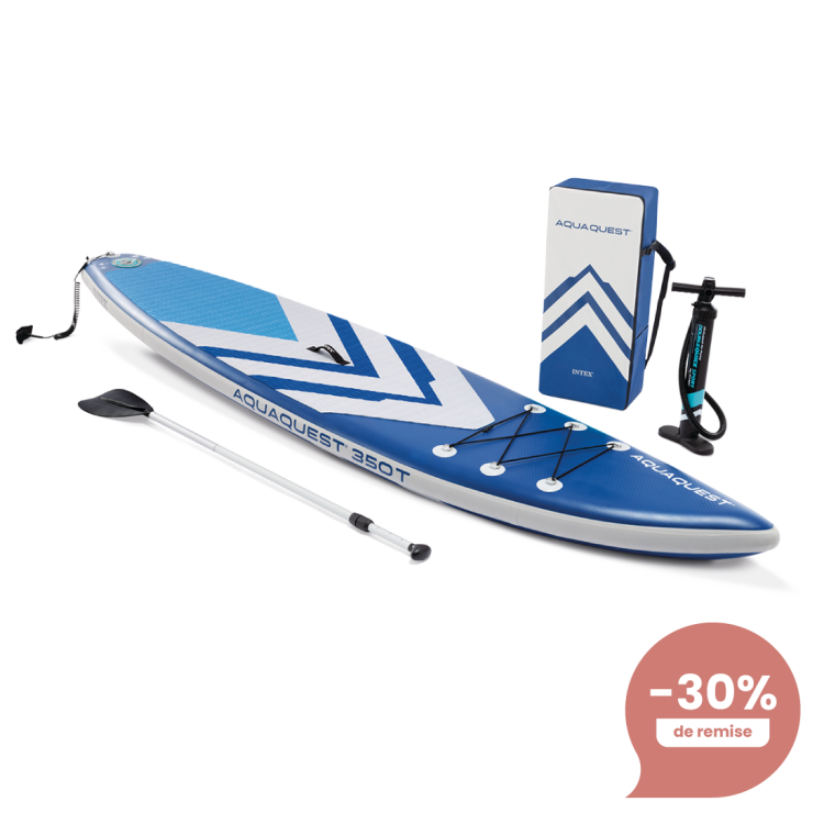Paddle Aqua Quest 350T | 1 personne | Kit d'accessoires | INTEX