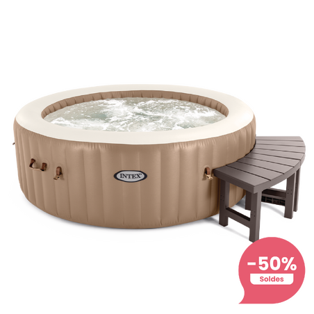Entourage pour spa gonflable 4 places rond | 2 pièces médium | INTEX