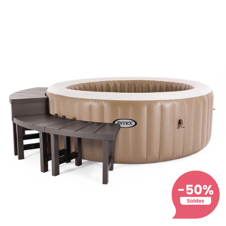 Entourage pour spa gonflable 4 places rond | 4 pièces | INTEX