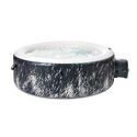 Spa gonflable 4 places Galaxie | Rond | Noir & bandeau LED | INTEX
