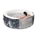 Spa gonflable 4 places Galaxie | Rond | Noir & bandeau LED | INTEX