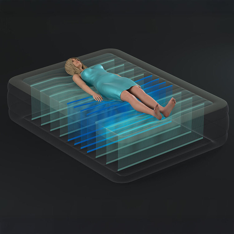 Matelas gonflable PremAire TPU | 2 personnes | Électrique | INTEX