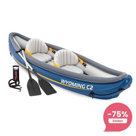 Kayak gonflable | Wyoming C2 | 2 places | Kit complet | INTEX