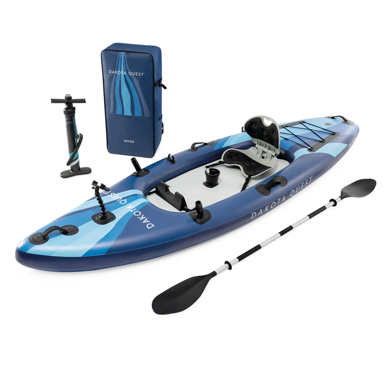 Kayak Dakota Quest | 1 personne | Kit d'accessoires complet | INTEX