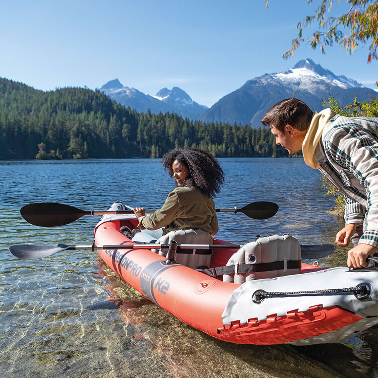 Kayak gonflable | Excursion Pro K2 | 2 places | Kit complet | INTEX