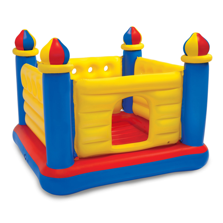 Trampoline gonflable | Château fort | 3-6 ans | INTEX