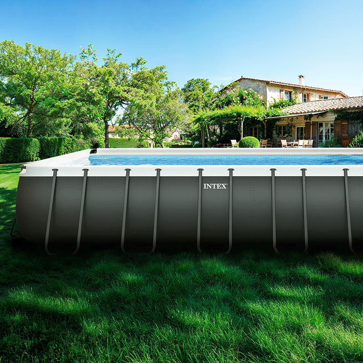 Piscine Ultra XTR rectangulaire | 7,32 x 3,66 x 1,32 m | Gris | INTEX