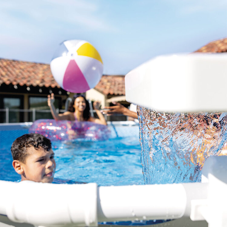 Cascade piscine LED multicolore INTEX