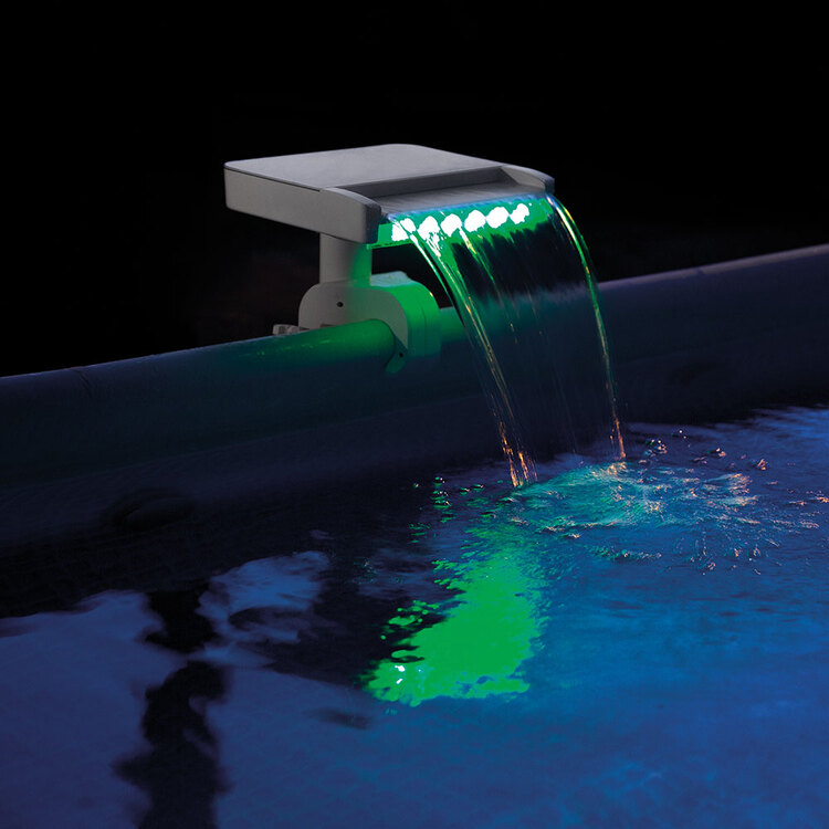 Cascade piscine LED multicolore INTEX