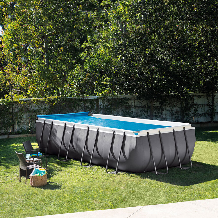 Enrouleur bâche à bulles | Pour piscine rectangulaire | INTEX