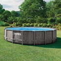 Piscine Baltik | Tubulaire ronde | Gris cérusé | 5,49 x 1,22 m | INTEX