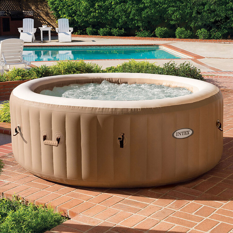Spa gonflable 4 places Sahara énergie | Rond | Beige | INTEX