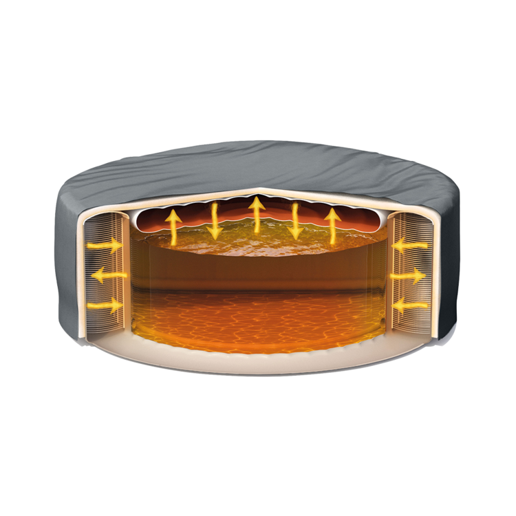 Spa gonflable 4 places Sahara énergie | Rond | Beige | INTEX