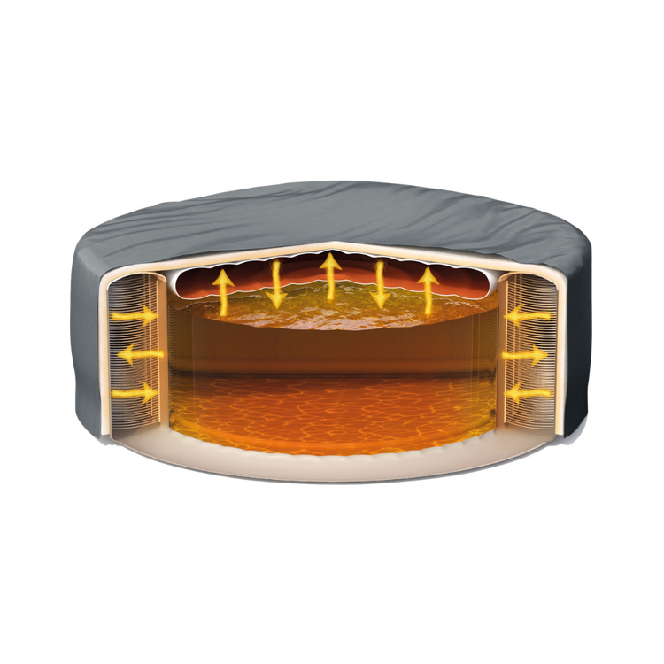 Couverture thermique pour spa gonflable rond 4 places | Noir | INTEX