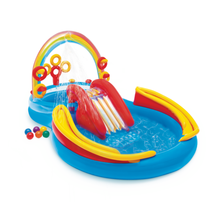 Aire de jeux gonflable Arc en ciel INTEX