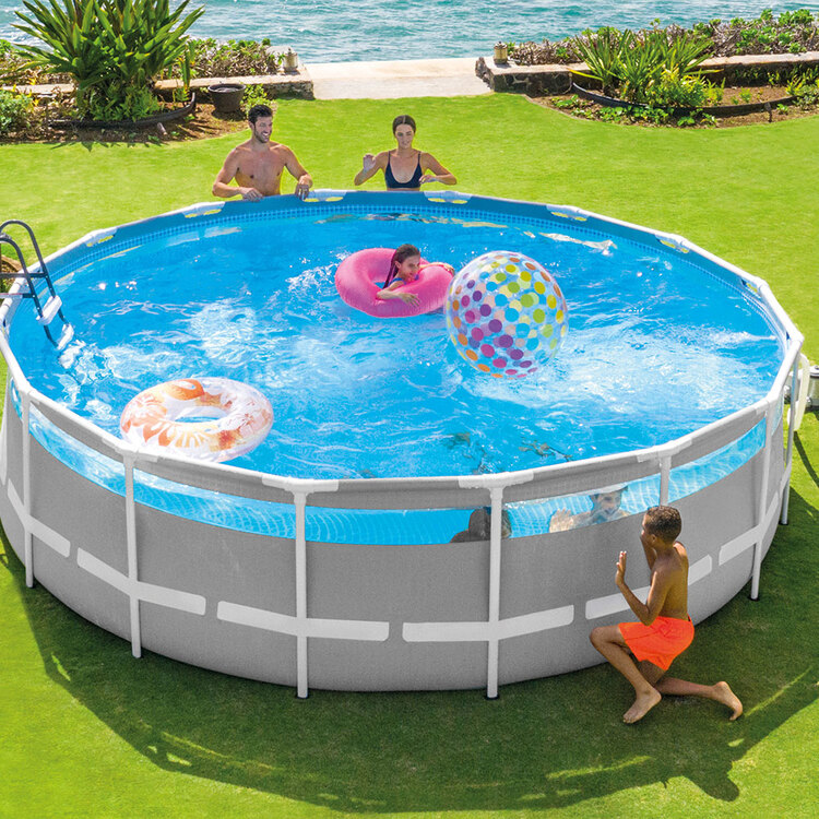 Piscine Clearview panoramique | Ronde tubulaire | 4,88 x 1,22m | INTEX