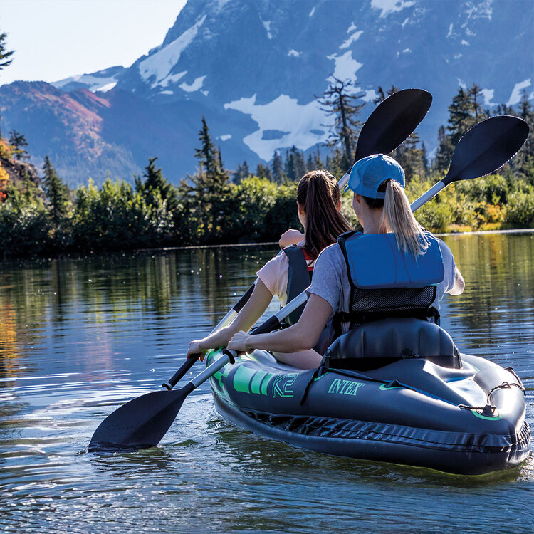 Pagaie kayak | 218 cm | En aluminium | Accessoire kayak | INTEX