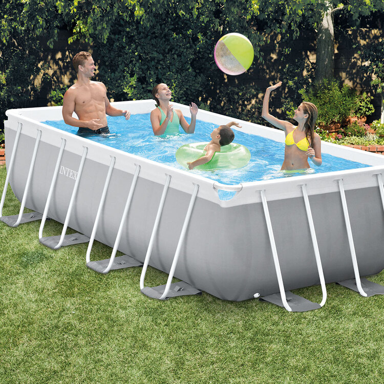 Kit piscine Prism Frame rectangulaire INTEX 4,00 x 2,00 x 1,00 m