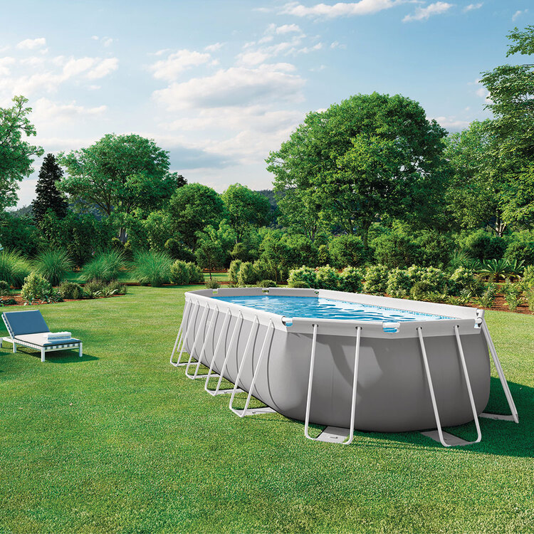 Kit piscine Prism Frame ovale INTEX 6,10 x 3,05 x 1,22 m