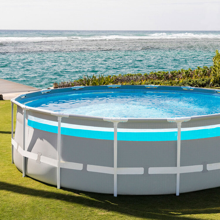 Piscine Clearview panoramique | Ronde tubulaire | 4,88 x 1,22m | INTEX
